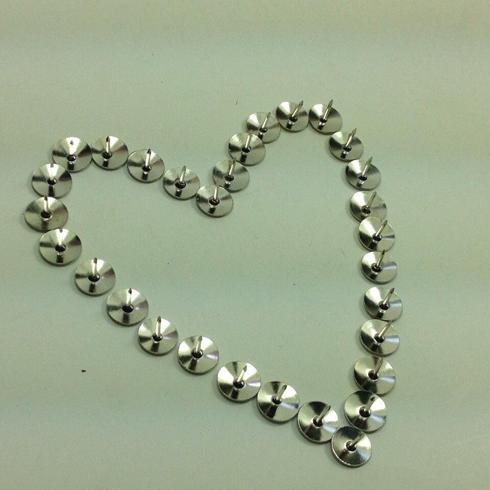 正品得力0020商务创意大头图钉厂家批发100盒装金属圆头办公用品