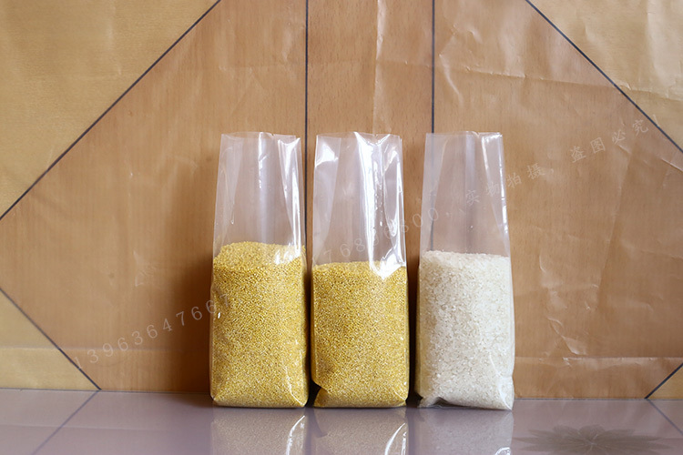 大米小米尼龙真空袋五谷杂粮米砖包装袋方形米砖立体风琴袋