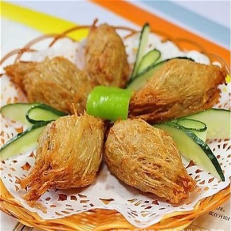 广东希源 x9型榴莲酥油炸线厂家 芋头丝油炸机 自动刮渣型量大从