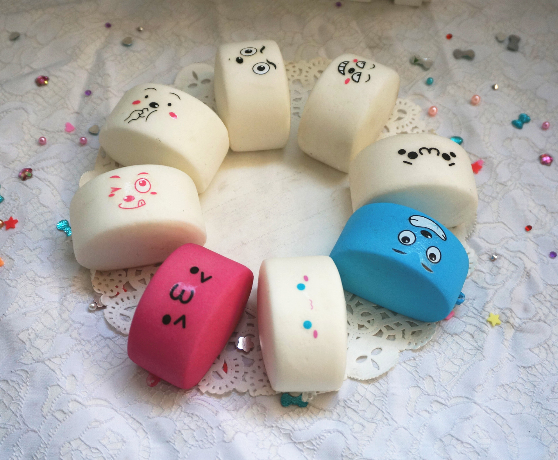 创意食玩小礼品 pu仿真馒头手机挂件 韩国工艺 精美礼品