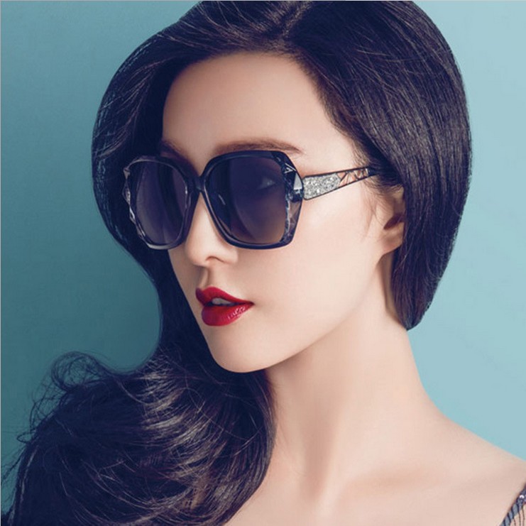European and American Fashion Trendy Sunglasses Vintage with Large Rims Women's Sunglasses Internet-Famous Sunglasses Wholesale