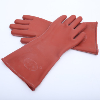 双安牌 12kv绝缘手套 带电作业劳保橡胶手套