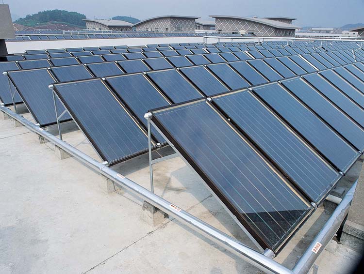 不锈钢太阳能热水器,发廊热水系统,供水增压工程