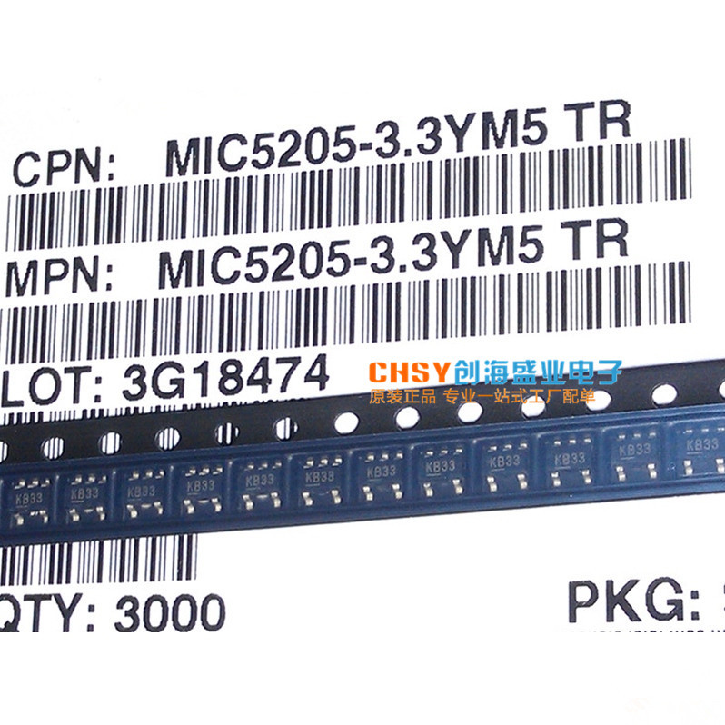 3ym5 kb33丝印 sot23-5封装 lod稳压管