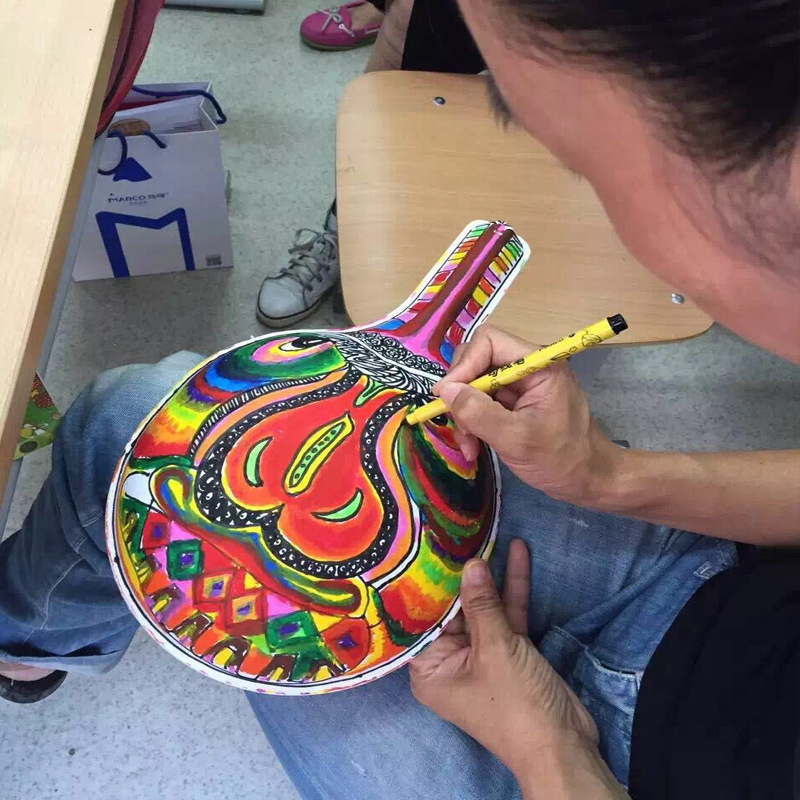 纸浆马勺脸谱纸制工艺品益智玩具填色玩具派对装饰品