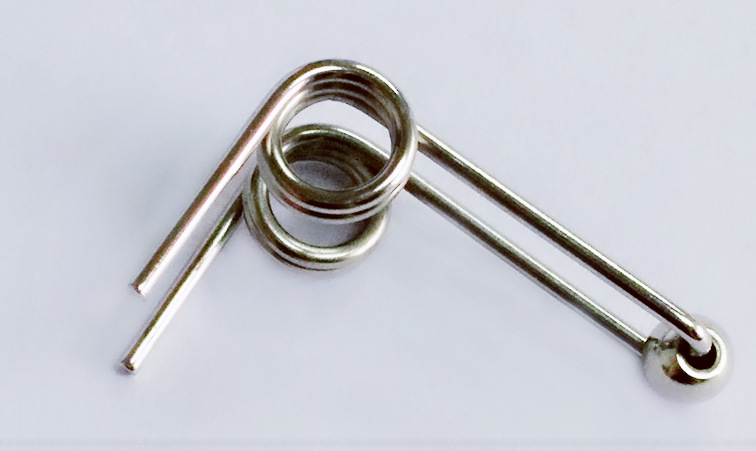 穿珠扭簧线成型扭转双扭力夹板压板带滚珠弹簧卷发棒弹簧厂家定制