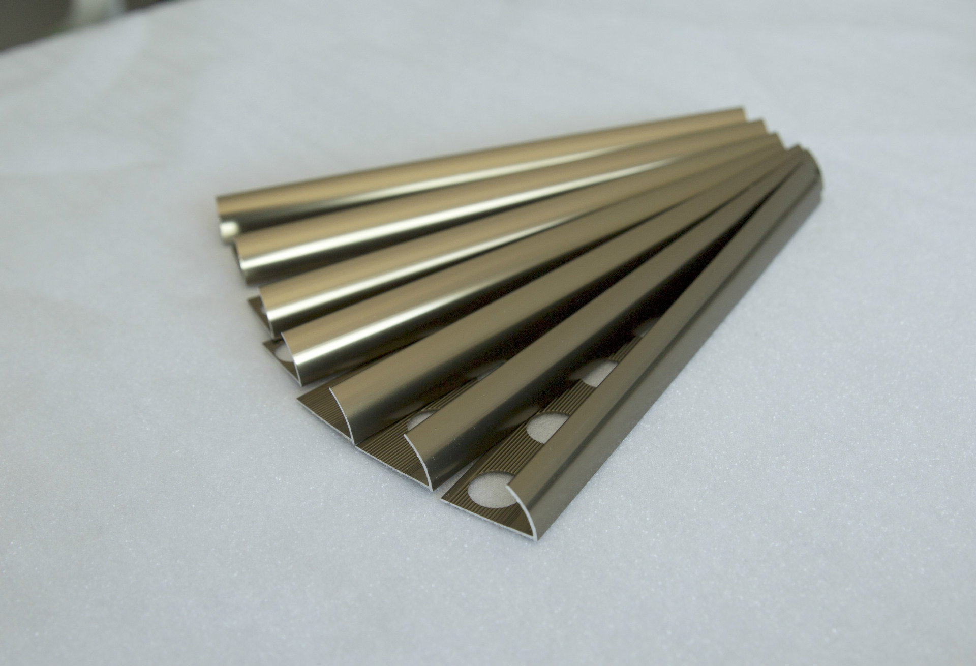 机抛镜面古铜色棕色阳角线阴角线收边条铜条铝合金磁砖压条-装修设计