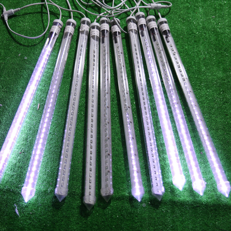 led流星管工程亮化用品3528 5050贴片1米真假双面楼空led流星雨灯