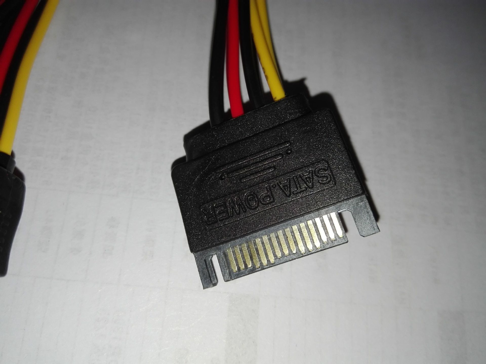 sata电源线sata一分二电源转接线sata15p公转2个15p母 15pin