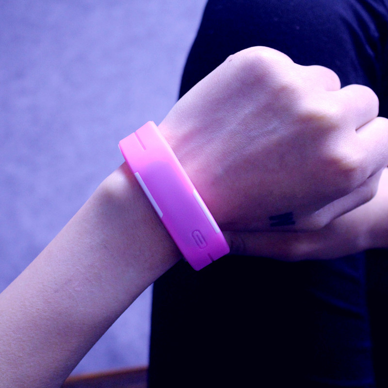 韩国ulzzang原宿潮流时尚糖果色果冻led触控手环手镯个性运动手表