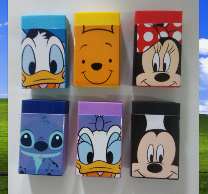 联众迪士尼学生文具米奇米妮橡皮擦儿童卡通彩色橡皮擦