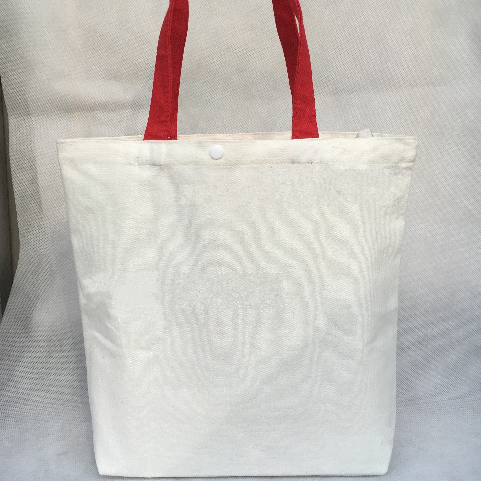 厂家定制12安钮扣折叠收纳棉布袋 精品广告钱夹时尚创意帆布.