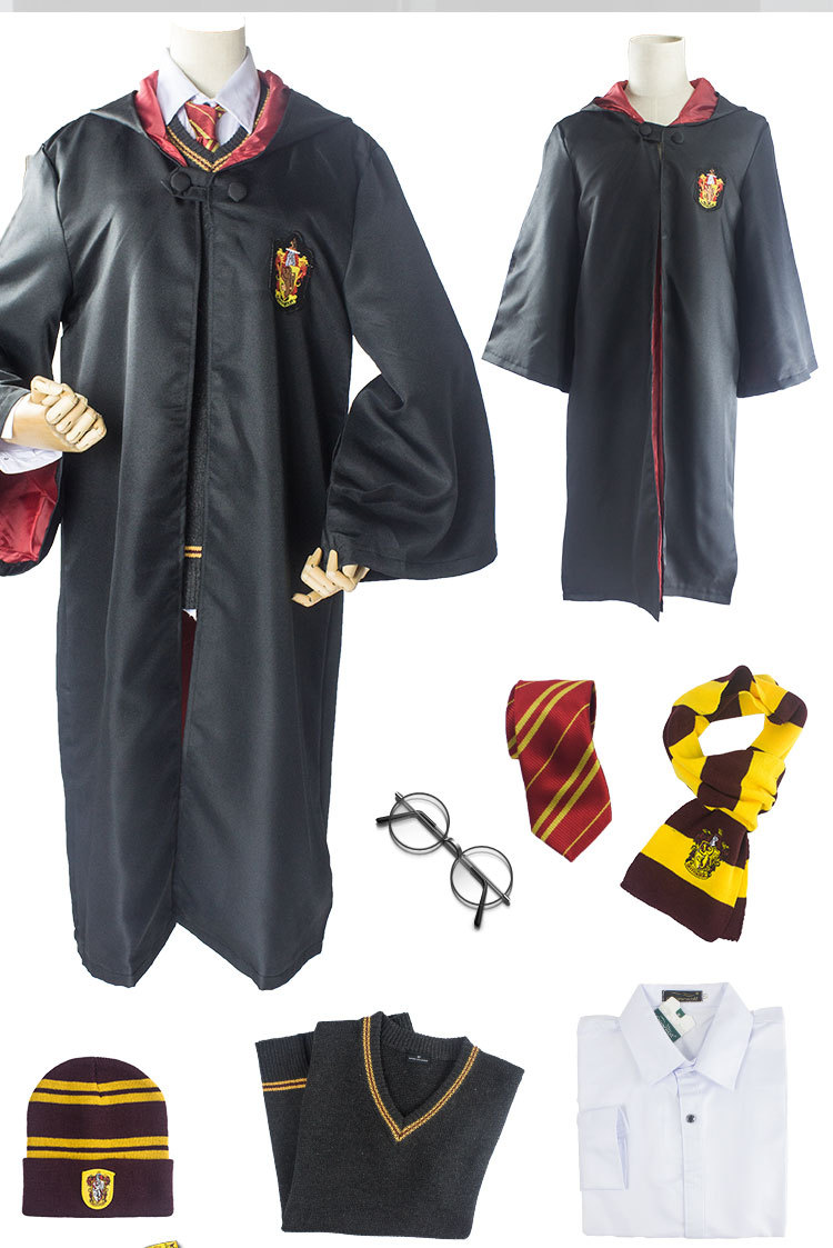 哈利波特服装harry全套potter cosplay魔法袍 斗篷披风成人礼衣服