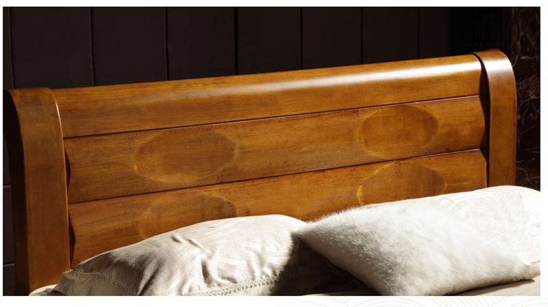 天舒橡胶木实木双人床婚床现代中式实木家具1800x2000.