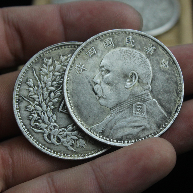 白铜民国袁大头仿古白铜银元银币圆仿真品大洋吹响摔不烂厂家批发
