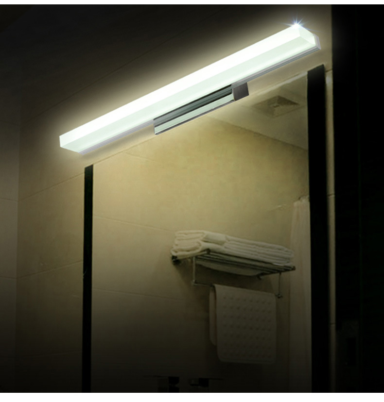 led镜前灯 防水防雾浴室卫生间厕所镜灯 简约化妆梳妆台镜柜灯具