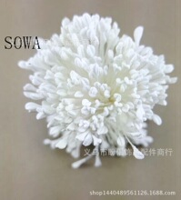 亚光花 手工玫瑰花芯 白色花 丝网花 人造花 3mm 珠光花蕊 DIY