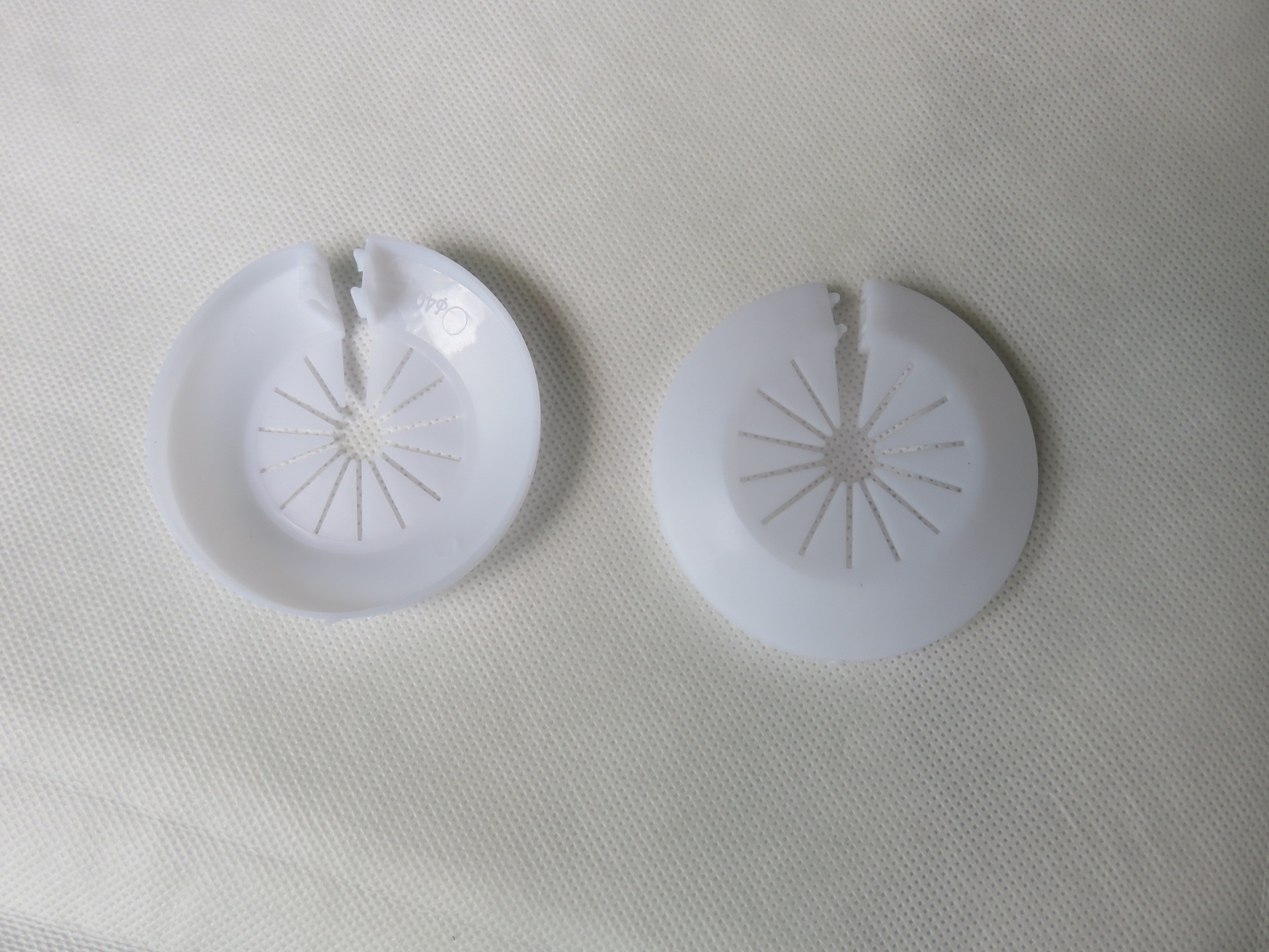 10-40pvc管道装饰环空调洞护墙圈下水管道装饰环空调墙洞装饰盖板