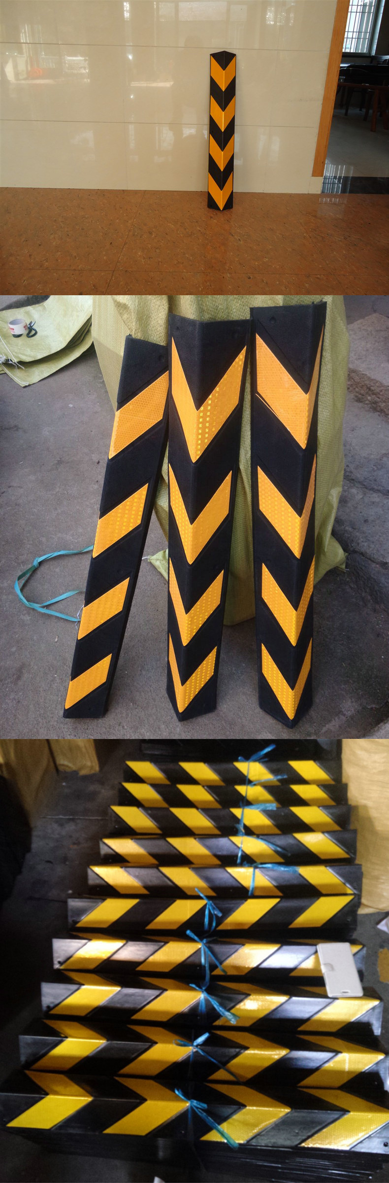 橡胶护角 直角橡胶防撞条 800mm车库柱子防撞护墙角 交通设施