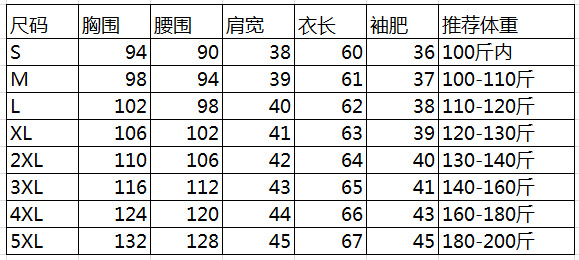 优衣库短款立领尺码表