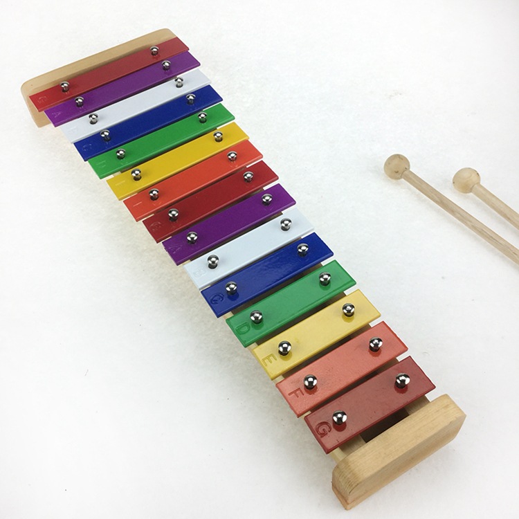 打琴 供应十五音彩色木琴儿童早教音乐教具 打击乐器玩具厂家批发