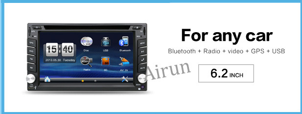 Sale Windows HD Touch Screen In-Dash 2DIN GPS Car Video DVD Players Radio Stereo Bluetooth TV Audio free map 0