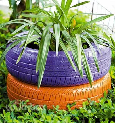 嘉宝龙教你用废弃轮胎装饰你的视野,有趣好玩又好看!