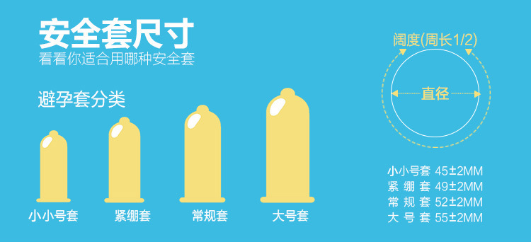 雅润3只装安全套避孕套成人情趣计生性用品