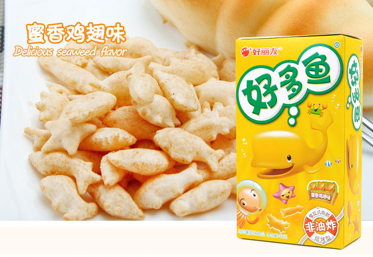好丽友好多鱼马铃薯膨化食品33克非油炸休闲儿童零食小吃