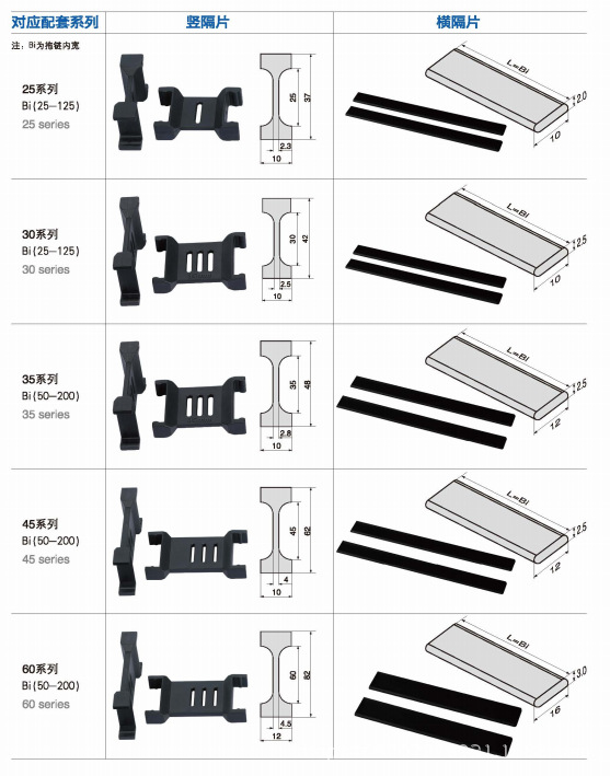 天津拖链金福隆拖链h65全封闭拖链加强型塑料拖链尼龙拖链坦克链