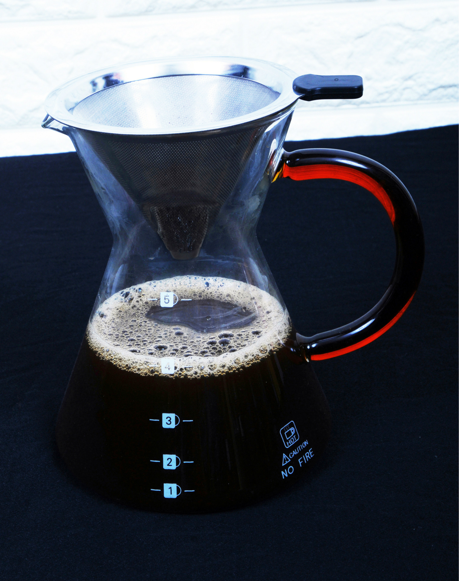 免滤纸不锈钢双层过滤网 滴滤式咖啡壶 分享壶 手冲咖啡壶