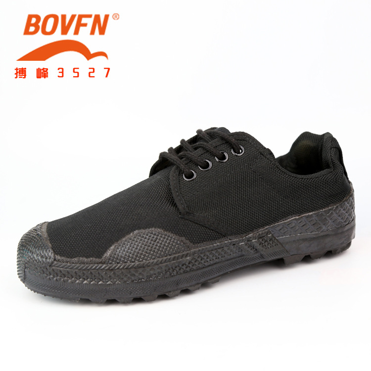 Baofeng Wholesale Liberation Shoes Black Training Shoes Outdoor Mountaineering Labor Protection Military Training Shoes Resin Sole Work Rubber Shoes