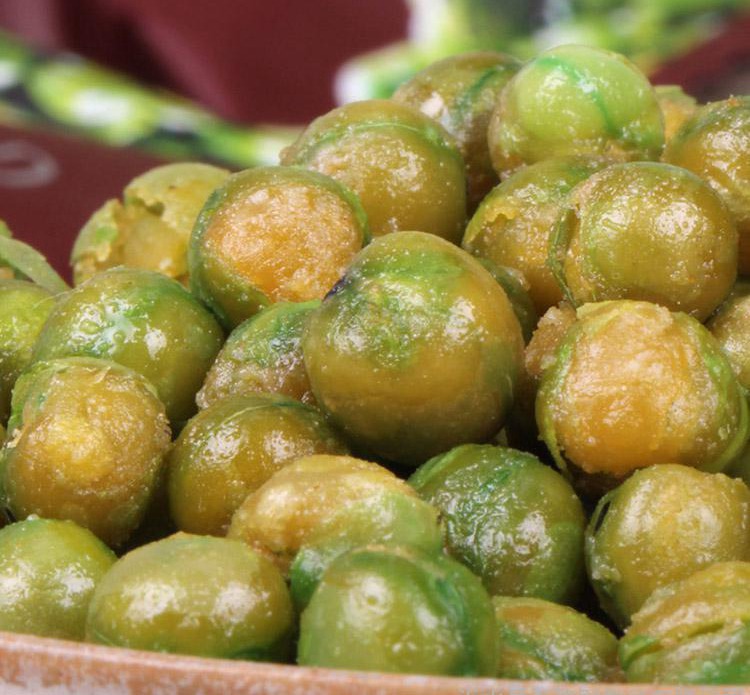 经销批发多种口味油炸青豆 蒜味牛肉味香辣味 5斤/包