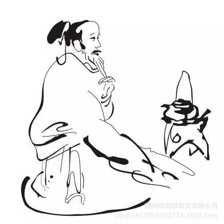 神农发现茶的简笔画图片