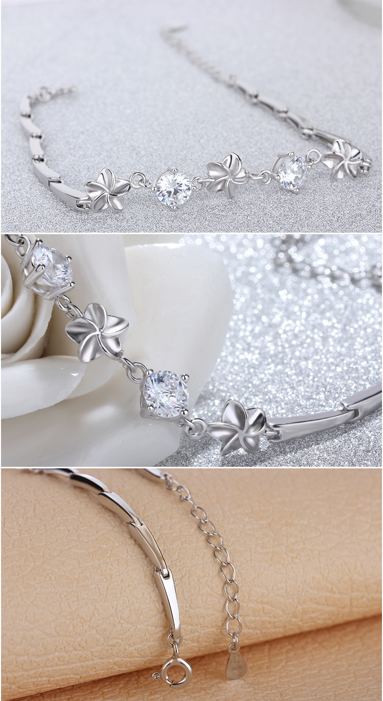 925纯银手链 猴年新款日韩版大风车锆石银饰新款