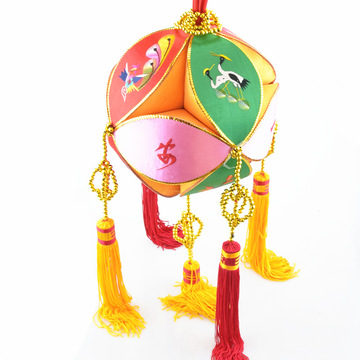 三月三绣球 壮族绣球 广西壮族绣球工艺品 编织民族刺绣20公分绣