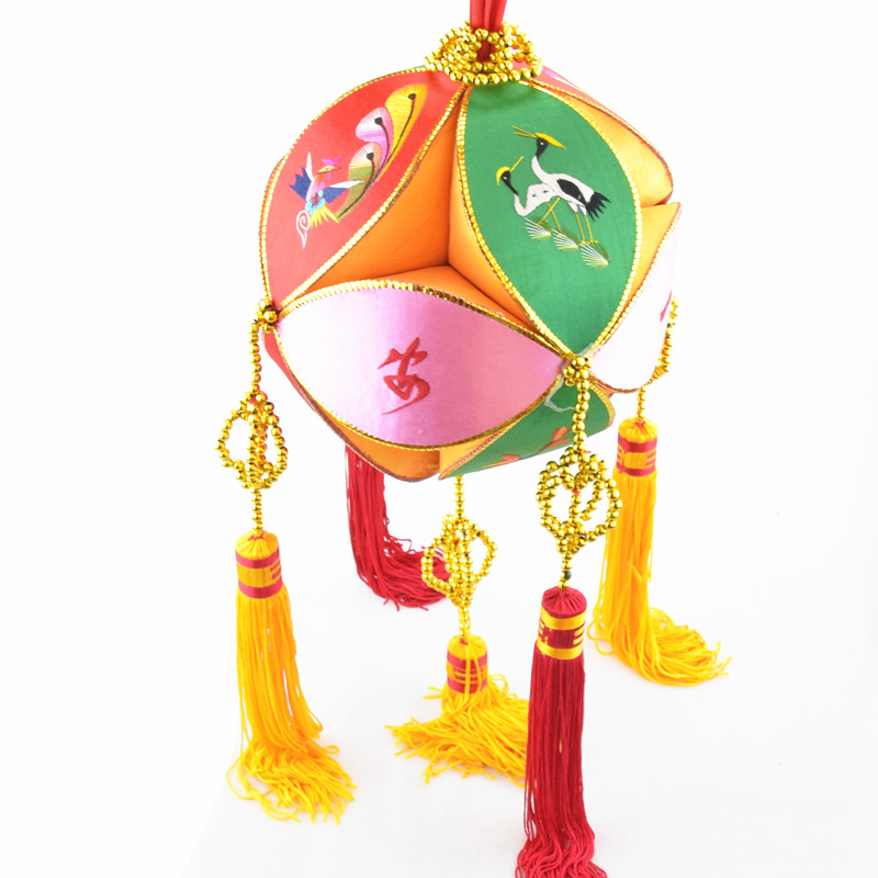 三月三绣球 壮族绣球 广西壮族绣球工艺品 编织民族刺绣20公分绣