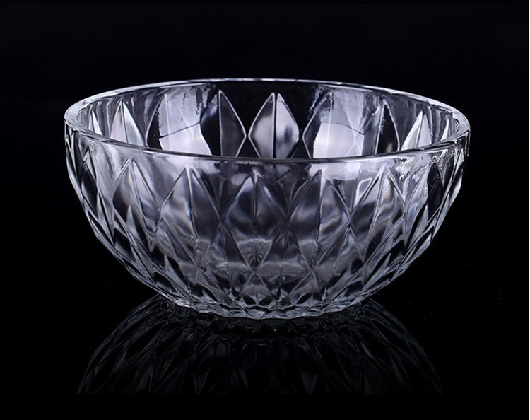 批发 高档水晶钻石碗盘玻璃碗6六件套装甜