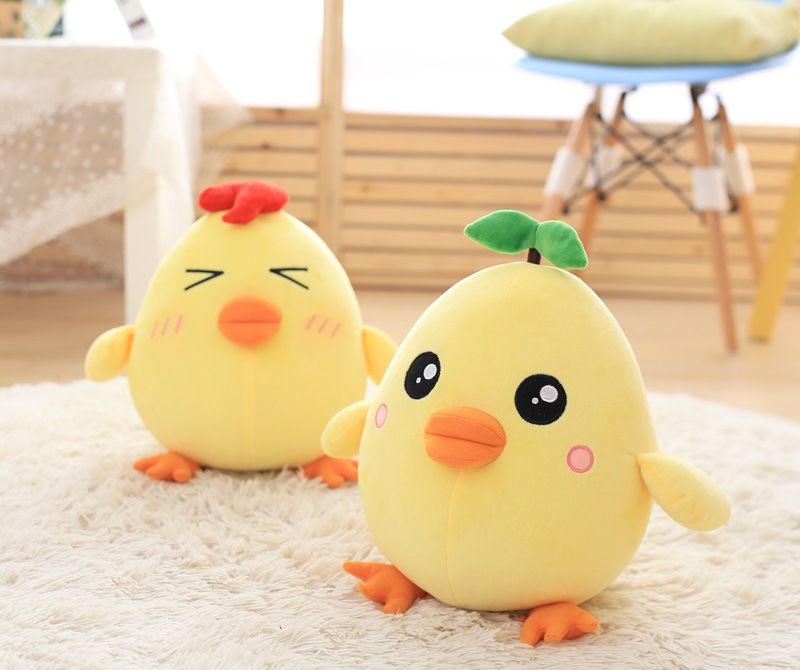 批发毛绒玩具小黄鸡布娃娃新年吉祥物 公司活动店庆周年赠送礼品