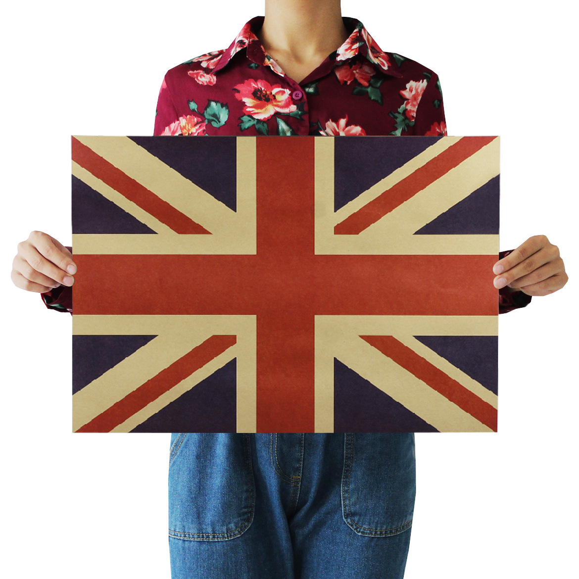 【c311】英国国旗怀旧复古牛皮纸海报室内酒吧咖啡馆装饰画