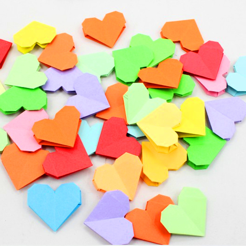 批发韩国儿童diy糖果色千纸鹤 手工折纸