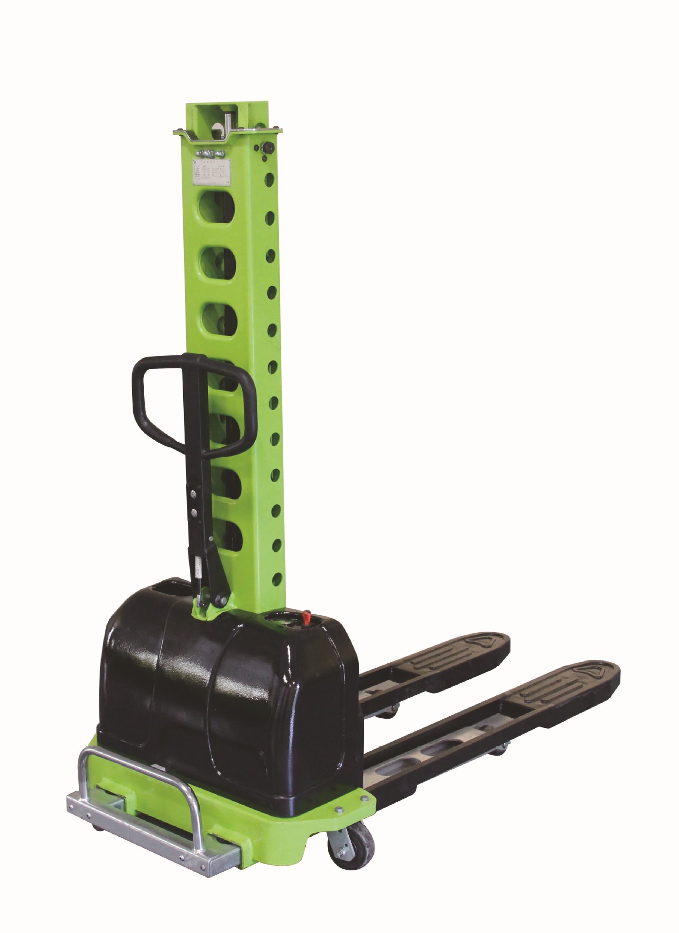 半电动堆高车 自体登高车 便携式电动升高车 500kg电动叉车装卸货