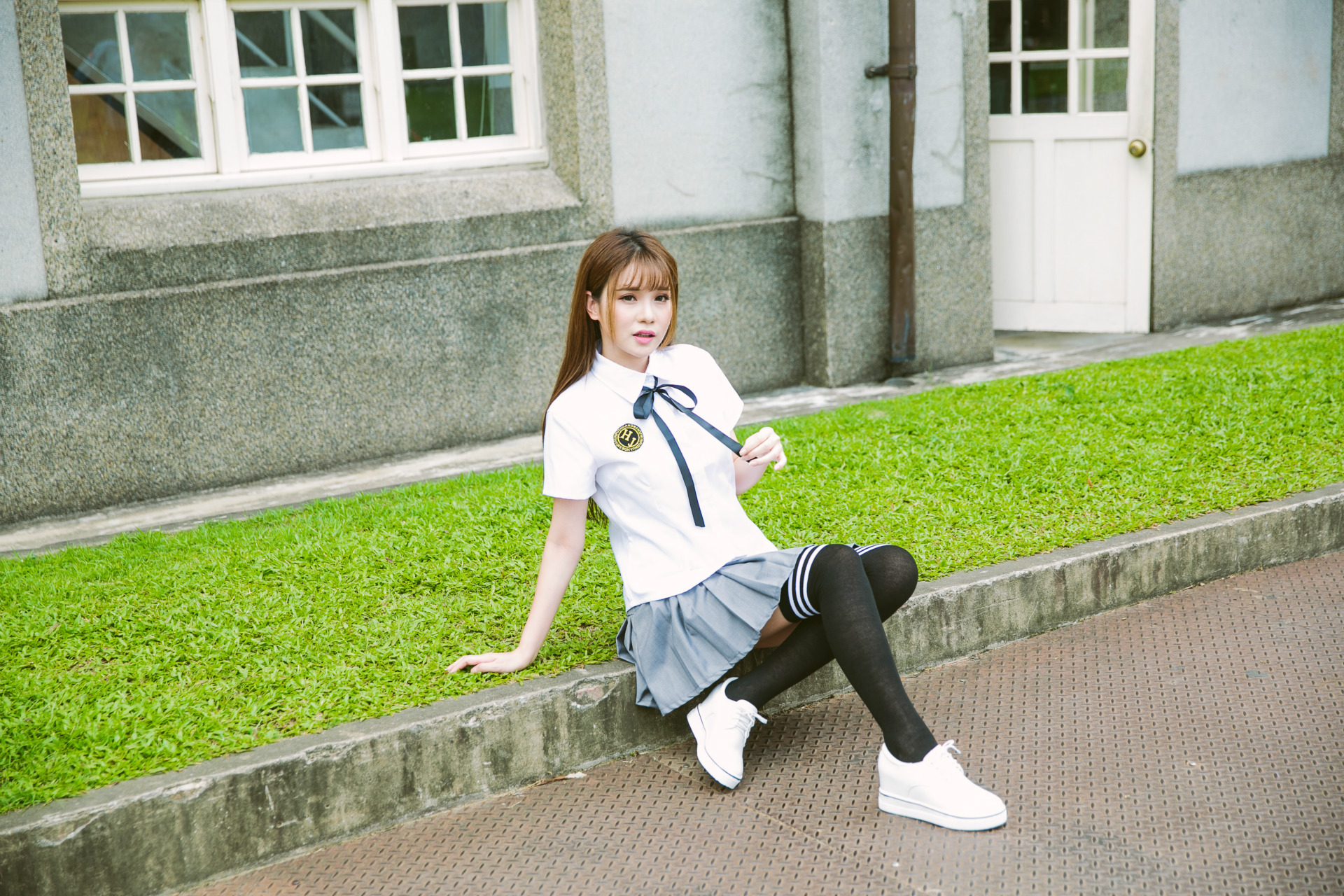 学院风水手服女高日系校班服长袖软妹jk制服百褶裙学生演出服6680