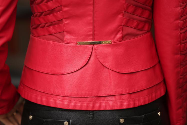 2016春秋修身女式皮夹克胖mm加大码女士pu水洗皮衣女短款皮尤外套