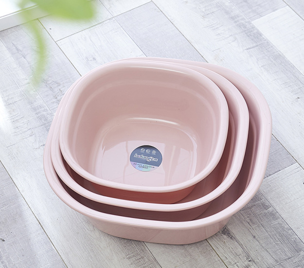 Hl Washbasin Sub Home Use Laundry Vegetable Washing Basin Student Dormitory Durable Plastic Basin