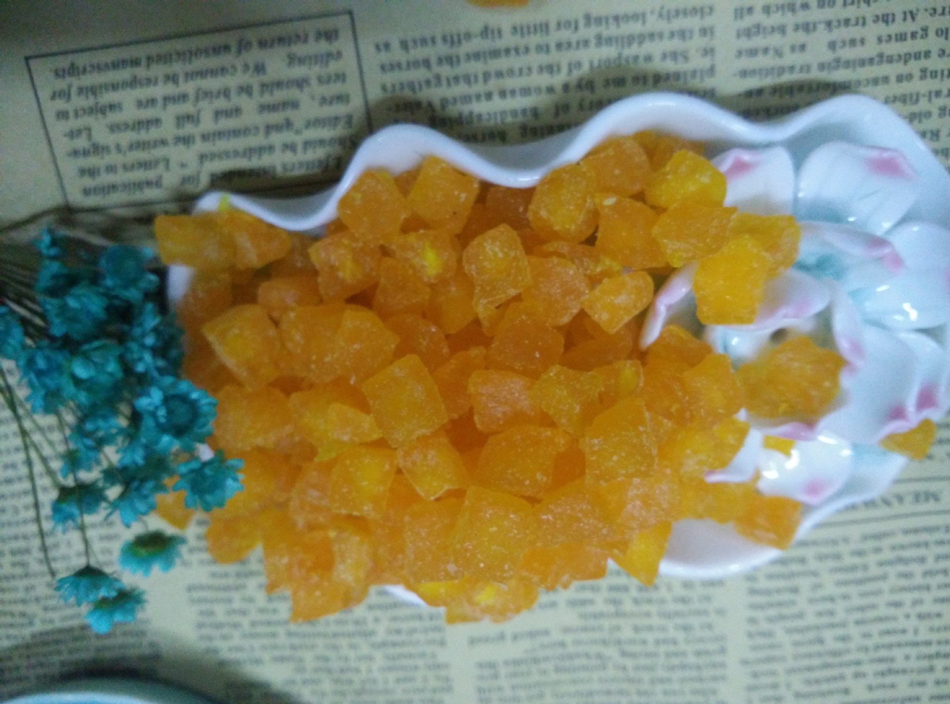 哈密瓜丁10斤装水果茶原料果粒茶果丁 木瓜粒果粒茶果丁哈密瓜片