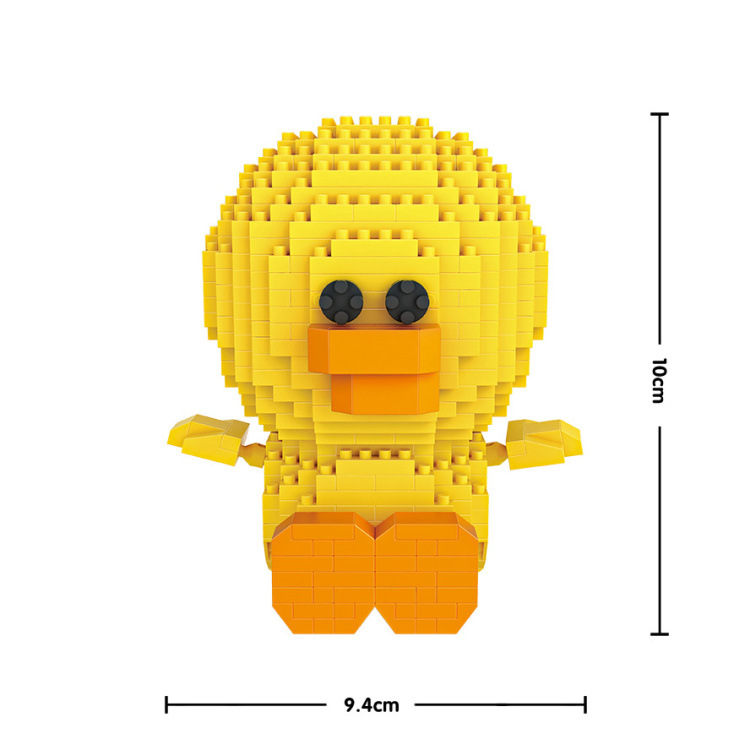 德国正品loz 颗粒创意益智类积木玩具布朗熊系列9739-9741