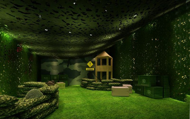 三色大花加厚伪装网 纯绿数码迷彩网 办公室真人cs场地装饰网