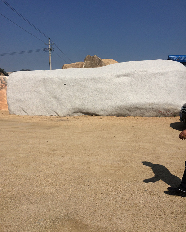 吉林白石材价格天岗白花岗岩大理石自然石风景石景观石门牌石-阿里巴