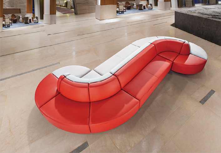 厂家直销 s型休闲沙发 公共区域休息沙发 酒店会所商场s型沙发